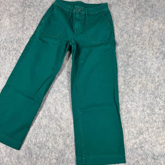 Prana Green Sancho Pant Green Size 6 Organic Cotton Stretch - Picture 2 of 11